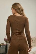 Load image into Gallery viewer, Ribbed Henley