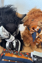 Load image into Gallery viewer, Close-up of a plush horse with decorative elements on a white background