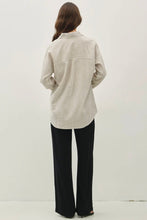 Load image into Gallery viewer, Person wearing a light gray shirt and black pants on a white background