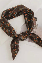 Load image into Gallery viewer, Floral patterned headscarf on a white background