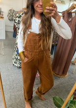 Load image into Gallery viewer, Corduroy Criss Cross Back Overalls