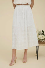 Load image into Gallery viewer, Eyelet Midi Skirt