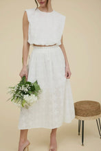 Load image into Gallery viewer, Eyelet Midi Skirt