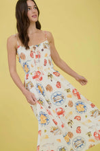 Load image into Gallery viewer, Seaside Print Midi Dress