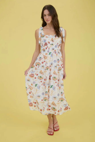 Tea Time Print Dress