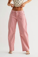 Load image into Gallery viewer, Person wearing pink jeans and a polka dot top on a white background
