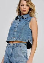 Load image into Gallery viewer, Vintage Rockies Style Jean Vest