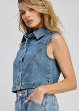 Load image into Gallery viewer, Vintage Rockies Style Jean Vest