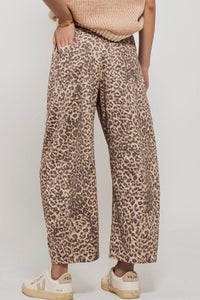 Leopard Barrel Jeans