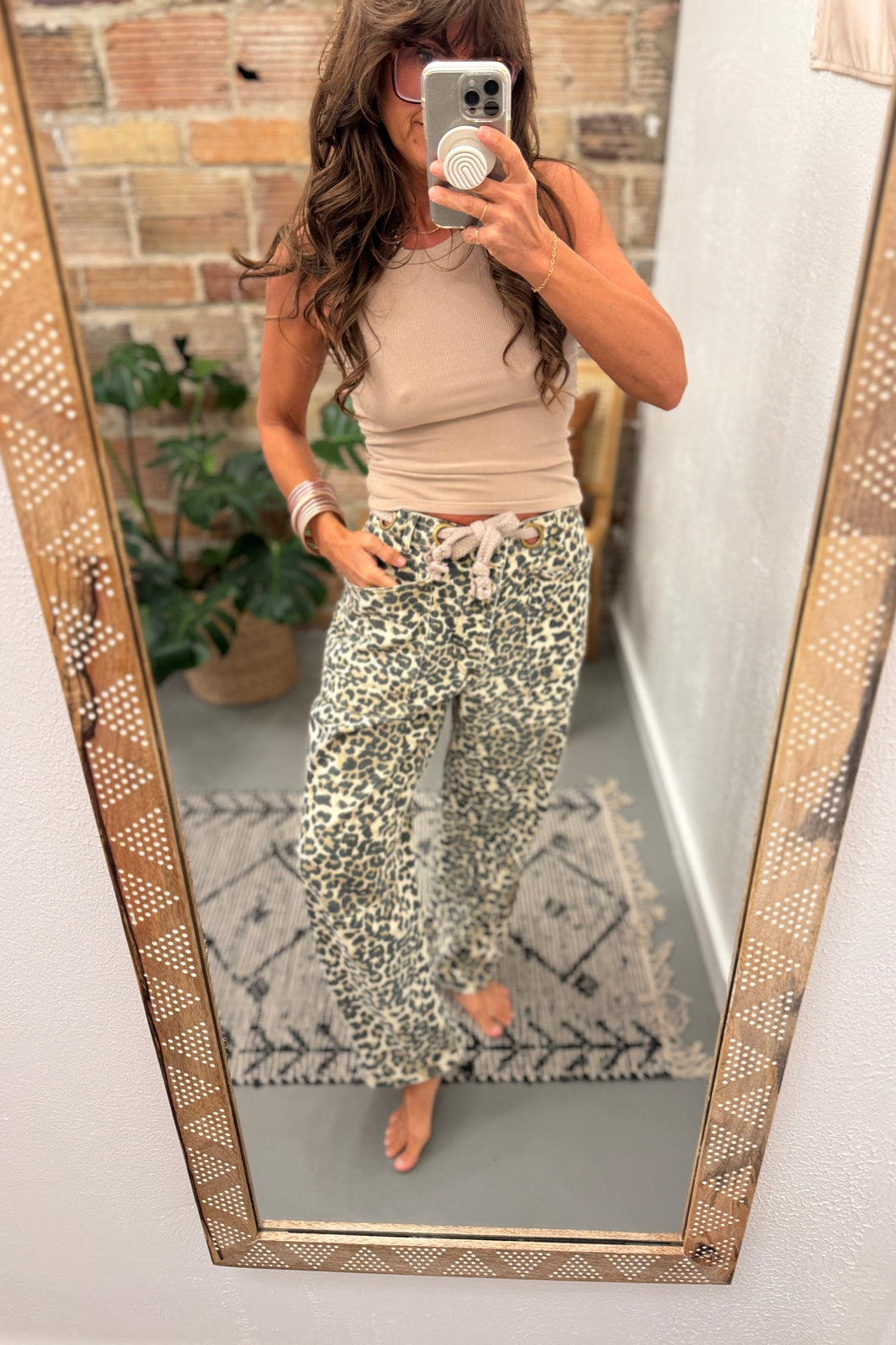 Leopard Loose Fitting Jean