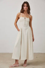 Load image into Gallery viewer, Woman wearing a white dress against a plain background