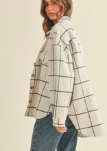Load image into Gallery viewer, Windowpane Plaid Shacket