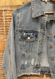 Distressed Denim Jacket