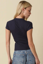 Load image into Gallery viewer, Ribbed Button Down Tee