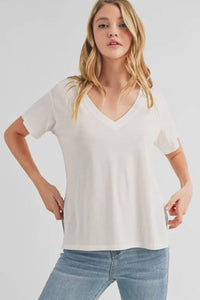 Deep V-Neck Tee