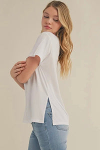 Deep V-Neck Tee