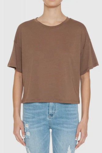 Oversized Mom Crop Tee