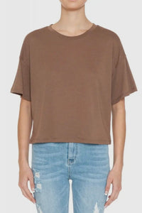 Oversized Mom Crop Tee