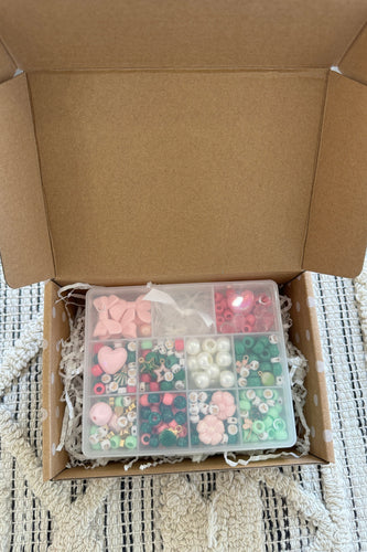 Pink + Green Friendship Bracelet Box