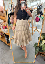 Load image into Gallery viewer, Tiered Midi Skirt
