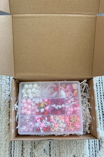 Pink + Red Friendship Bracelet Box