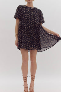 Ruffled Floral Dress