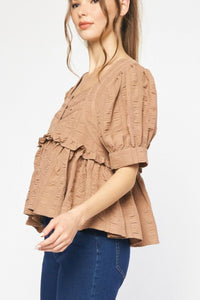 Ruffled Babydoll Top