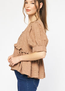 Ruffled Babydoll Top