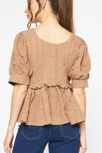 Ruffled Babydoll Top