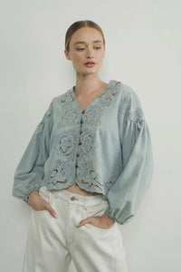 Lace Inset Blouse