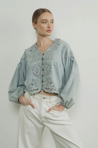 Lace Inset Blouse