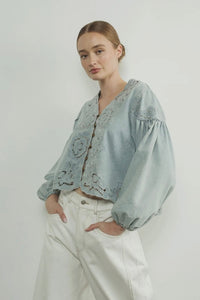 Lace Inset Blouse