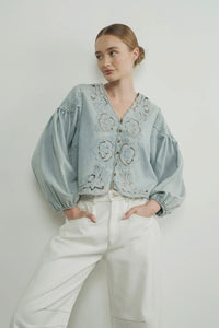 Lace Inset Blouse