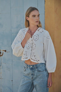 Lace Inset Blouse