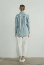 Load image into Gallery viewer, Embroidered Edge Denim Shirt