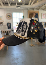 Load image into Gallery viewer, Black + White Love Trucker Hat