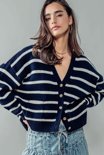 Striped Cardigan