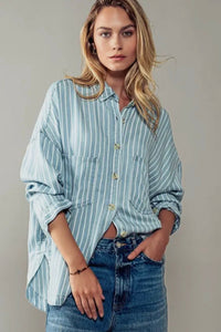 Striped Chambray Shirt