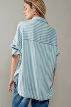 Load image into Gallery viewer, Striped Chambray Shirt