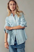 Load image into Gallery viewer, Striped Chambray Shirt