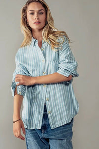 Striped Chambray Shirt