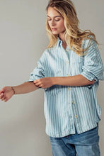 Load image into Gallery viewer, Striped Chambray Shirt