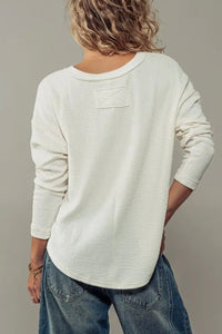 Textured Knit Henley