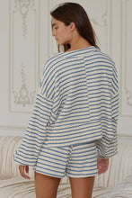 Load image into Gallery viewer, Textured Striped Henley