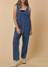 Load image into Gallery viewer, ScoopBack Denim Jumpsuit